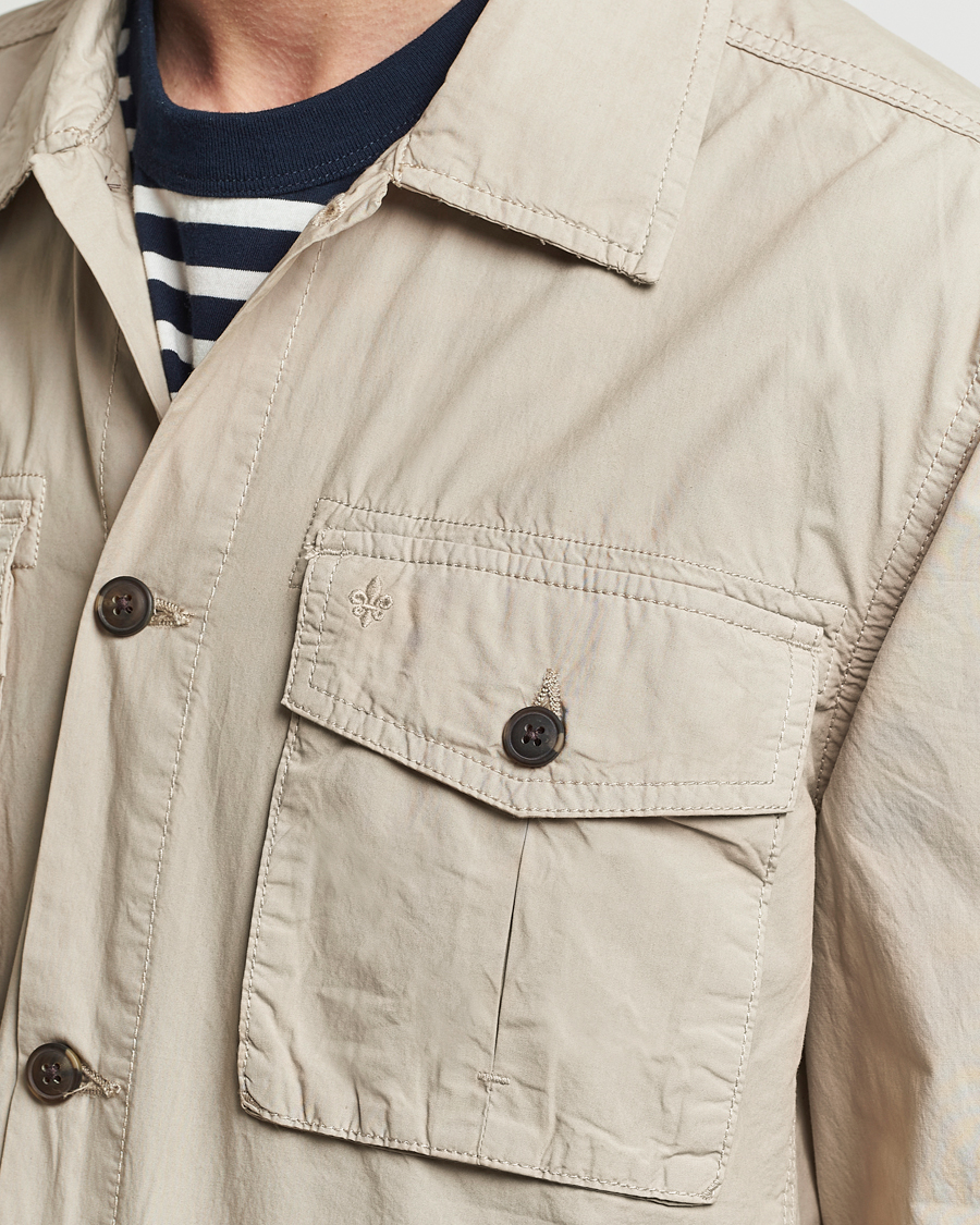 Herre | Jakker | Morris | Harrison Cotton Shirt Jacket Khaki
