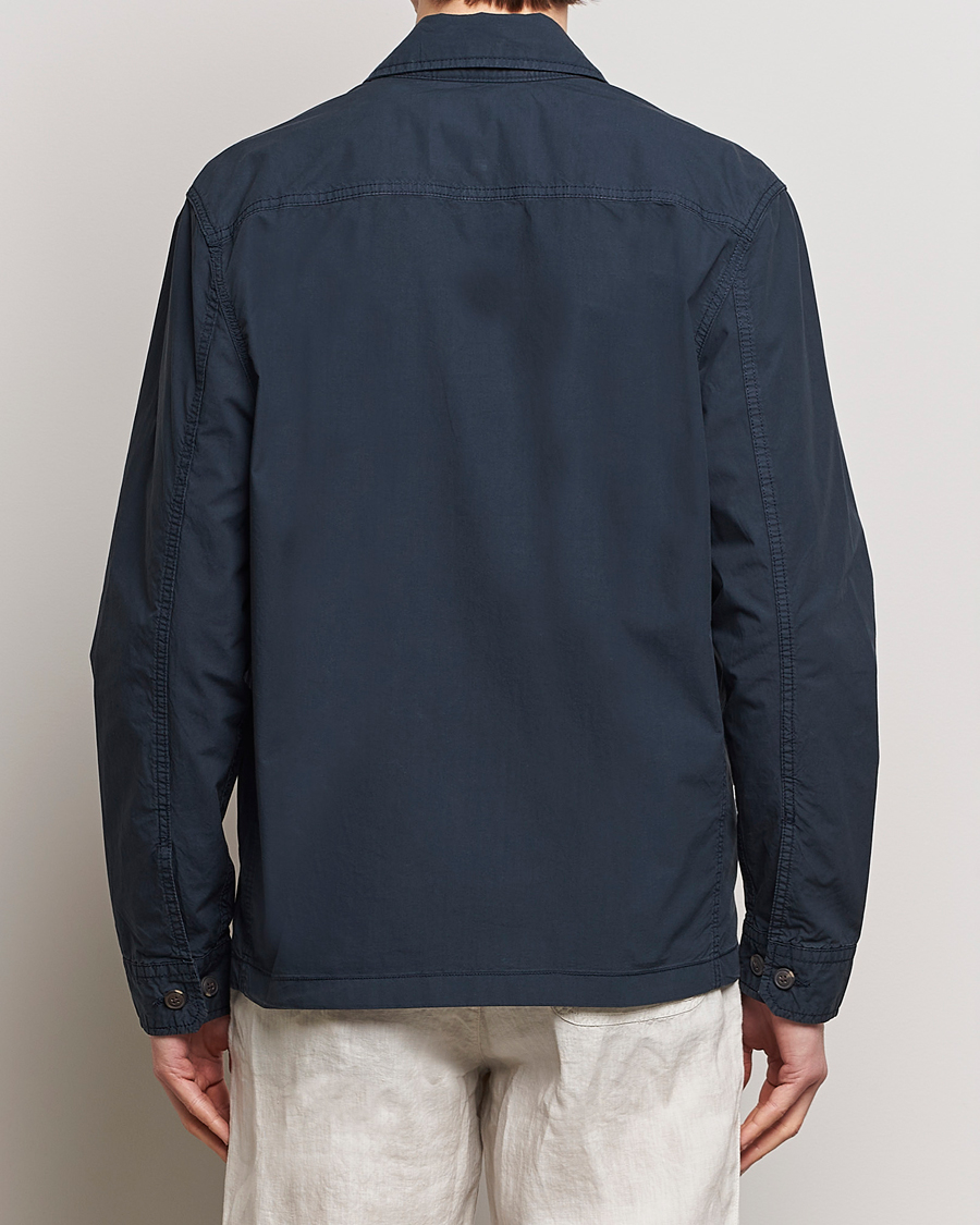 Herre | Jakker | Morris | Harrison Cotton Shirt Jacket Old Blue