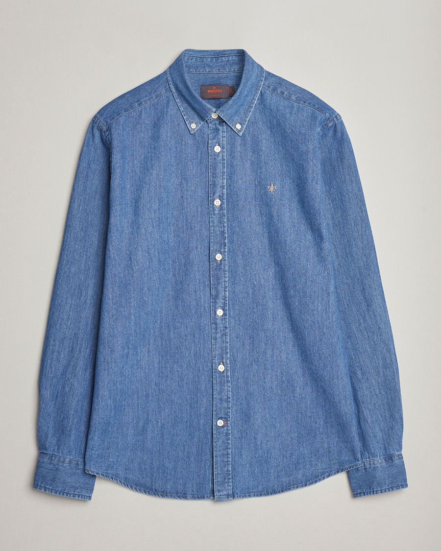 Herre | Skjorter | Morris | Classic Fit Denim Shirt Blue