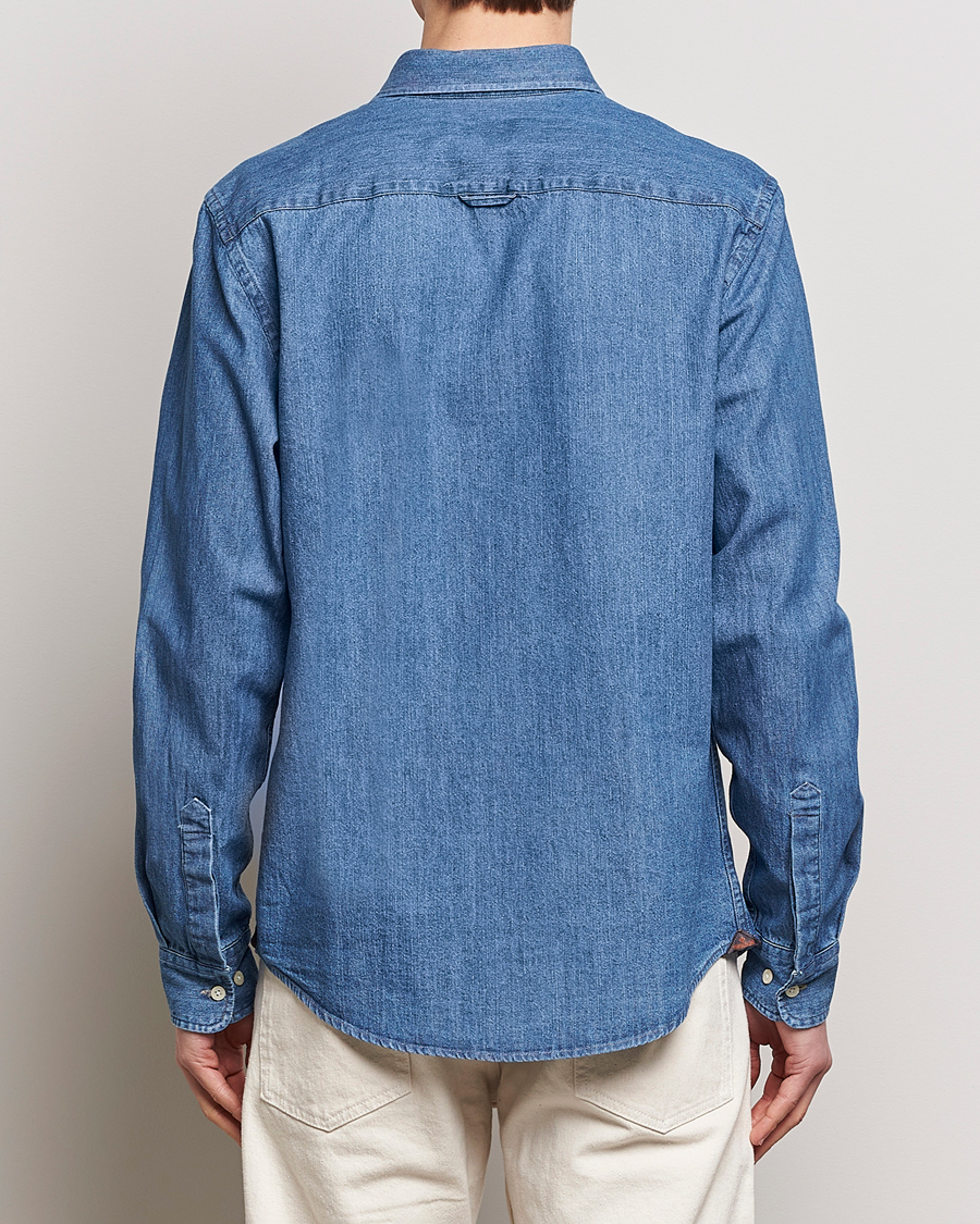 Herre | Skjorter | Morris | Classic Fit Denim Shirt Blue