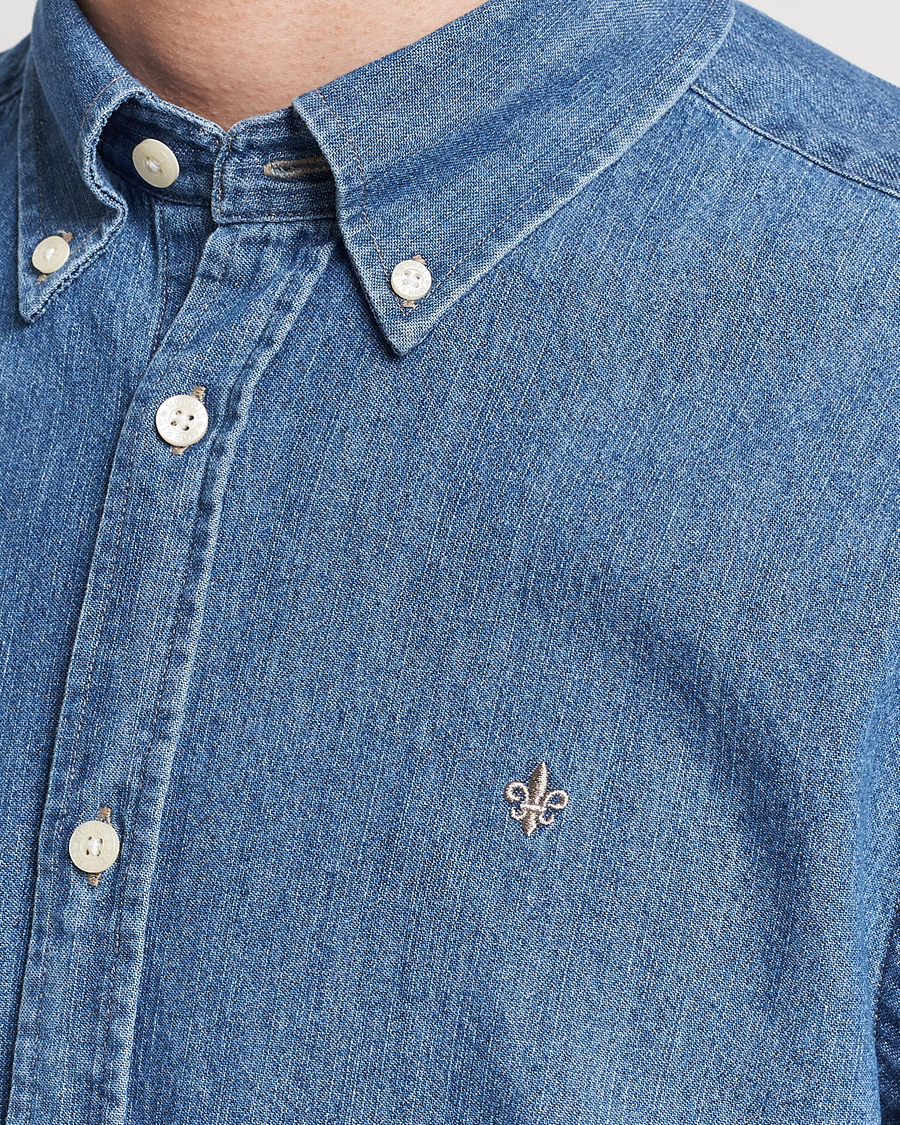 Herre | Skjorter | Morris | Classic Fit Denim Shirt Blue