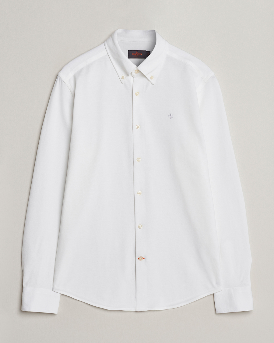 Herre | Skjorter | Morris | Eddie Pique Shirt White