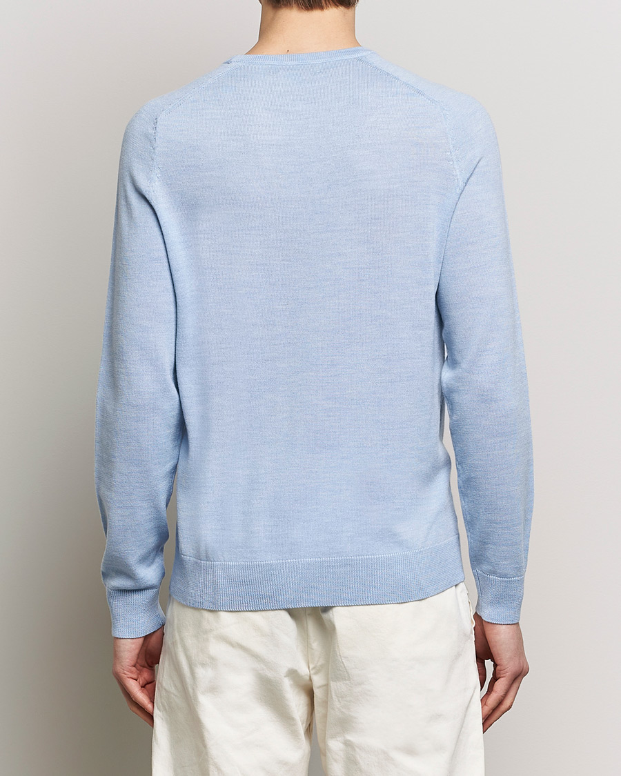 Herre | Gensere | Morris | Merino Crew Neck Pullover Light Blue