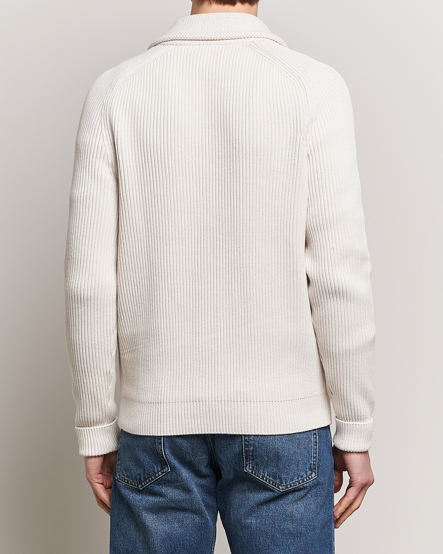 Herre | Gensere | Morris | Brayden Shawl Cardigan White