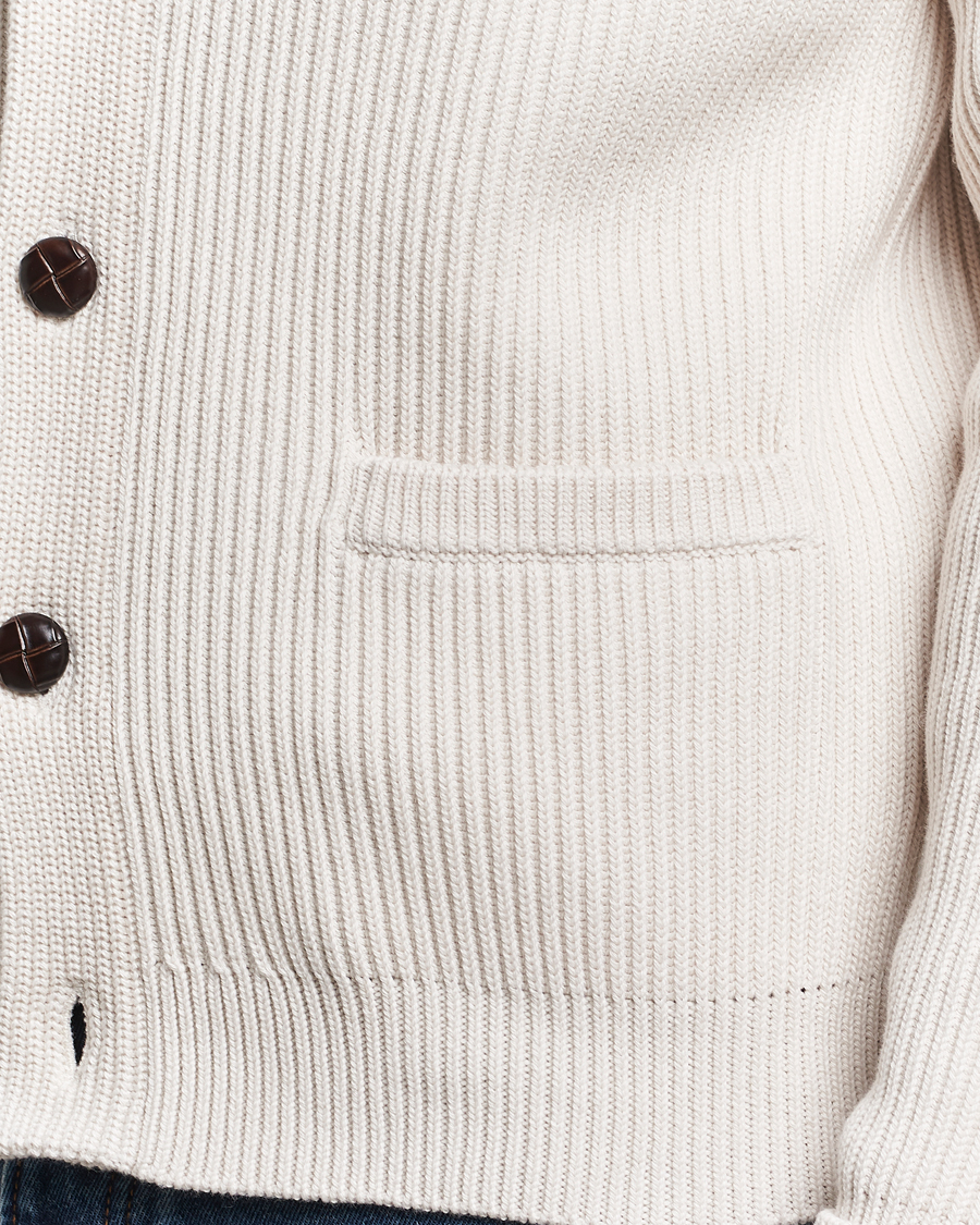 Herre | Gensere | Morris | Brayden Shawl Cardigan White