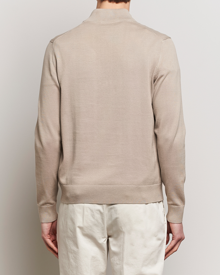 Herre | Gensere | Morris | Riley Cotton Half Zip Khaki