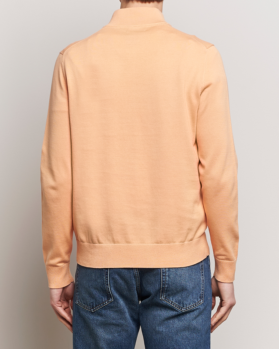 Herre | Gensere | Morris | Riley Cotton Half Zip Orange