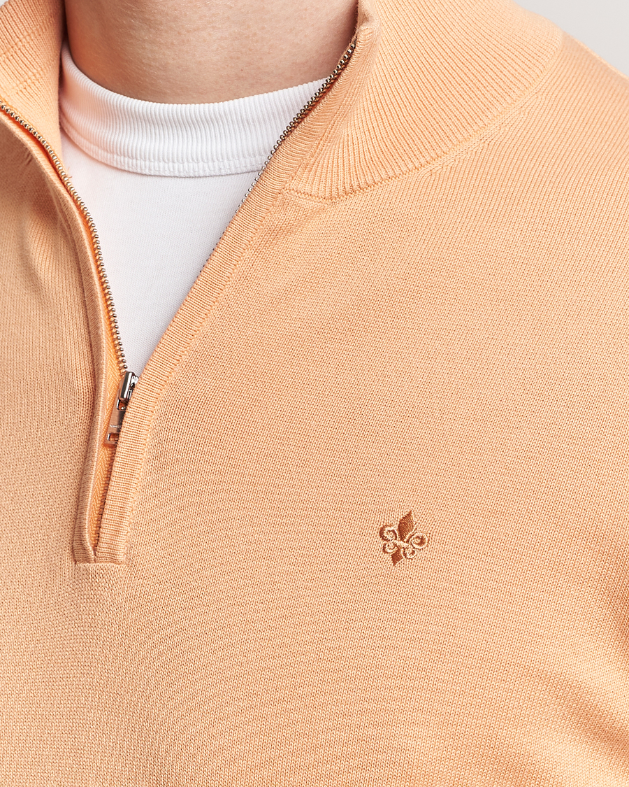 Herre | Gensere | Morris | Riley Cotton Half Zip Orange