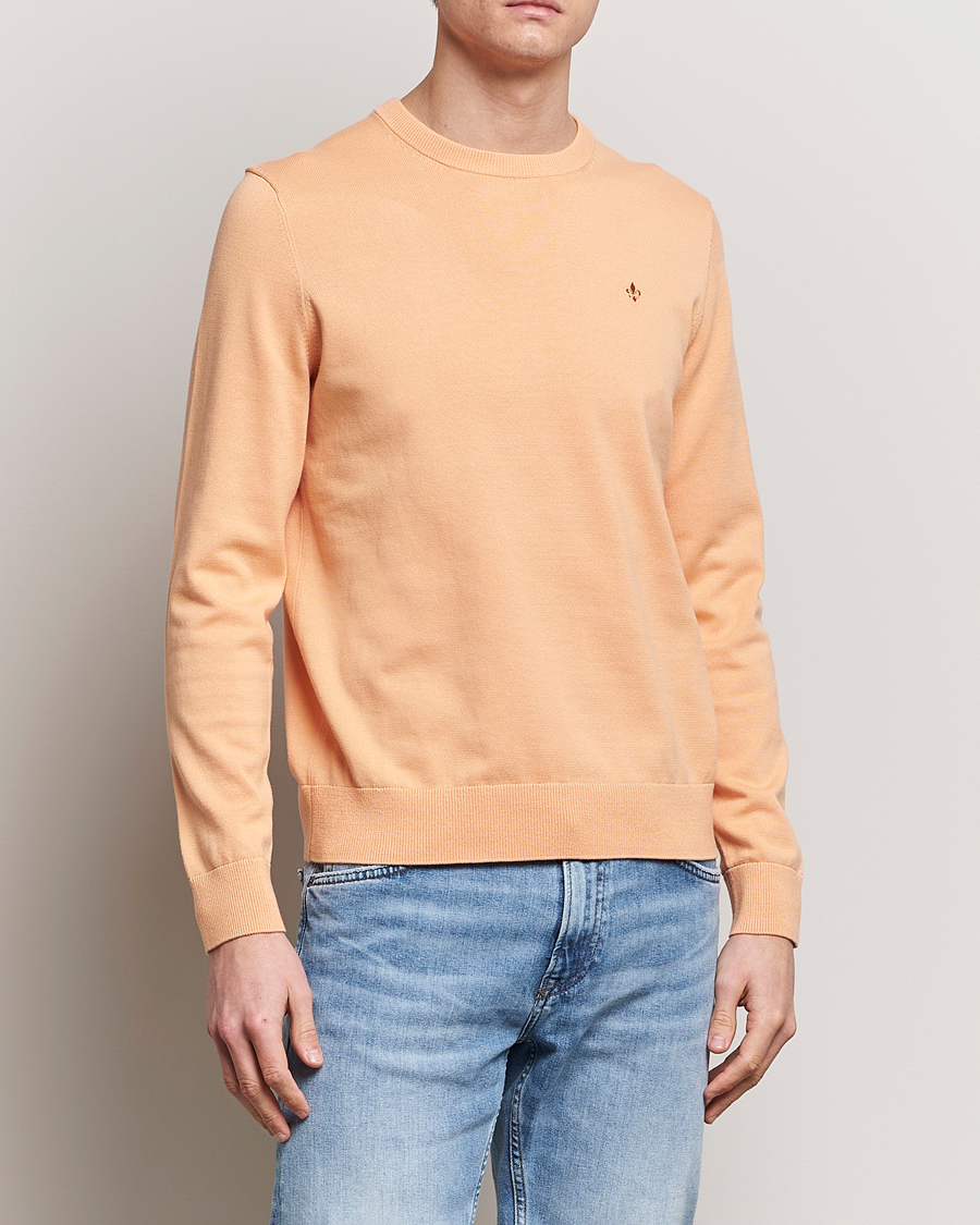 Herre | Pullovers rund hals | Morris | Riley Cotton Crew Neck Pullover Orange
