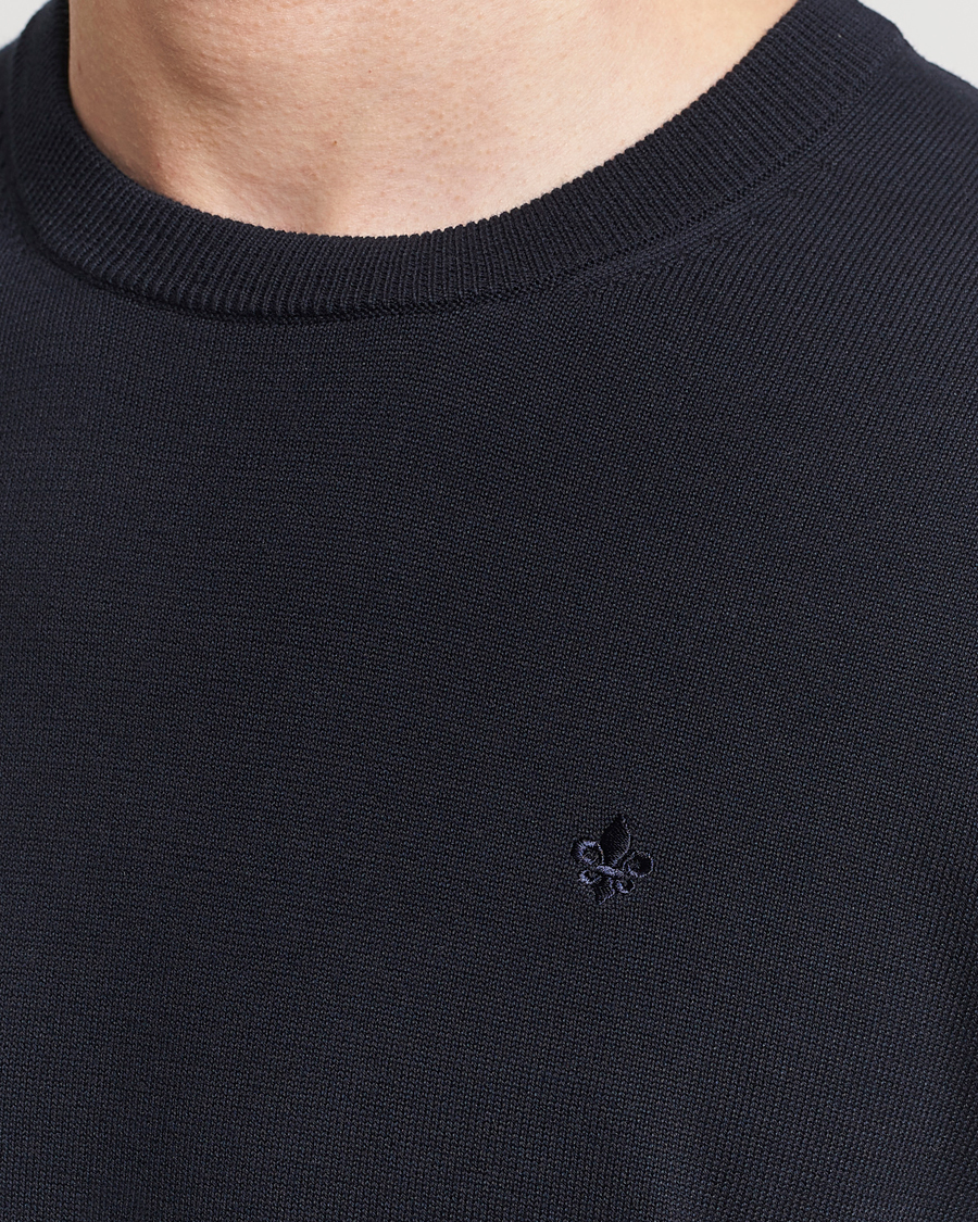 Herre | Gensere | Morris | Riley Cotton Crew Neck Pullover Old Blue