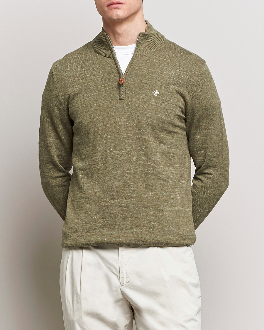 Herre | Lojalitetstilbud | Morris | Randall Cotton Half Zip Green