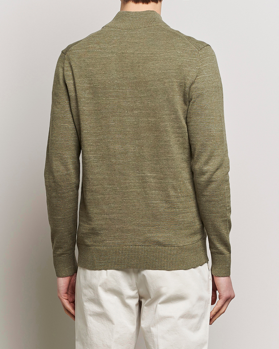 Herre | Gensere | Morris | Randall Cotton Half Zip Green