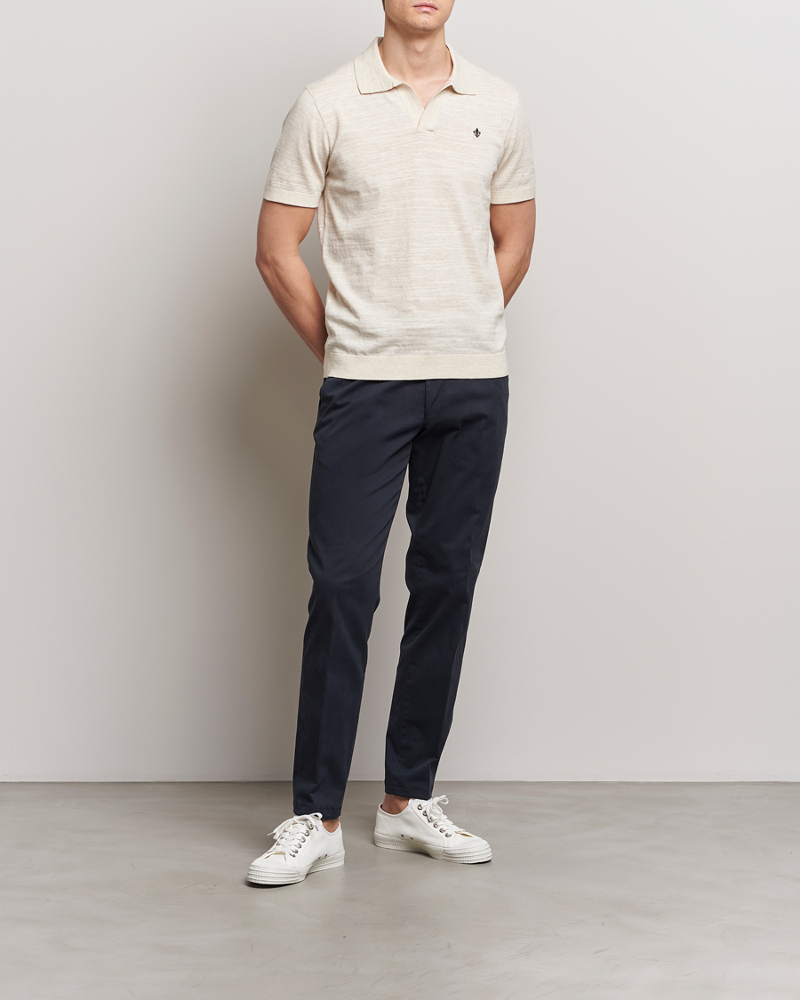 Herre | Pikéer | Morris | Randall Slub Cotton Resort Polo Off White