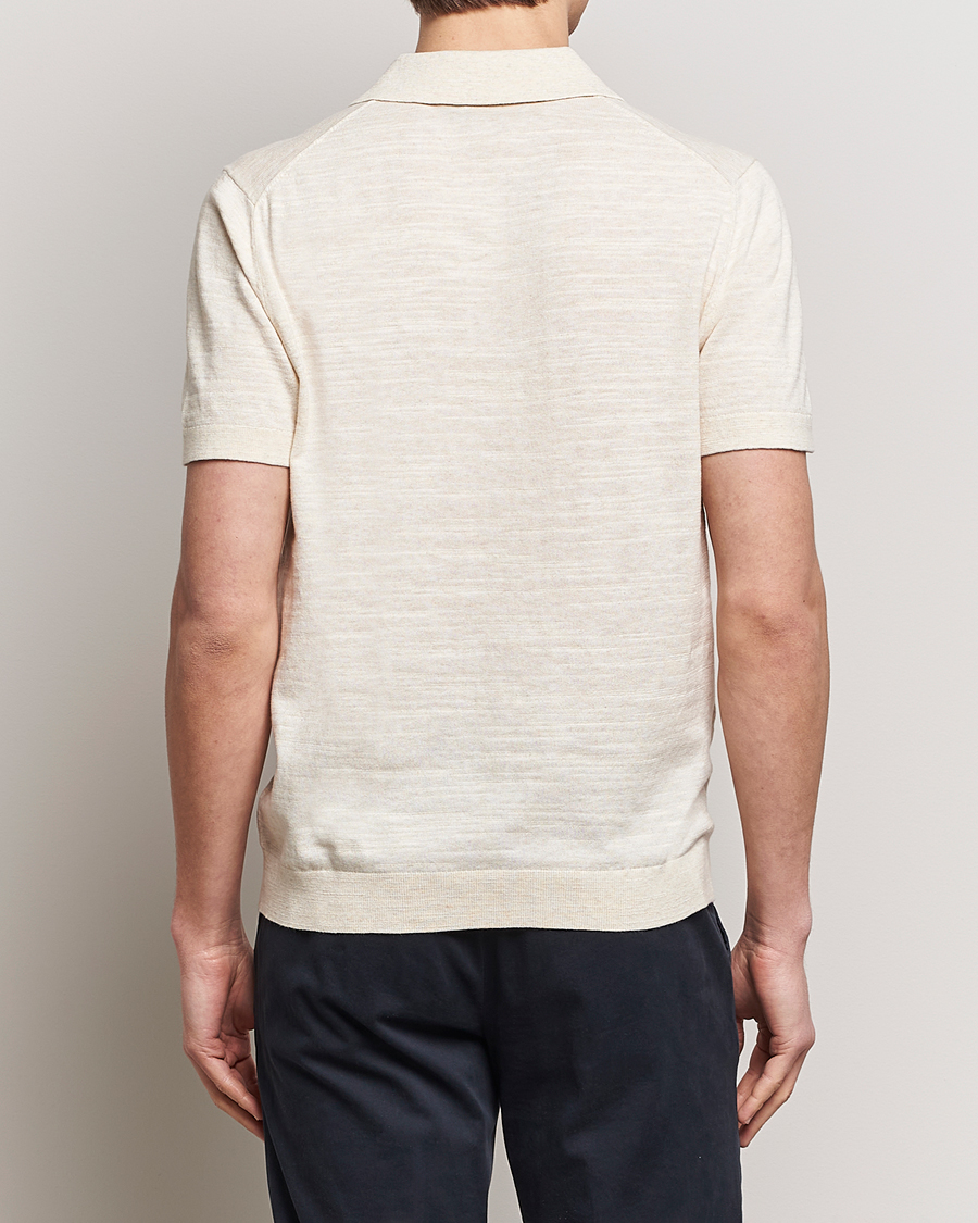 Herre | Pikéer | Morris | Randall Slub Cotton Resort Polo Off White