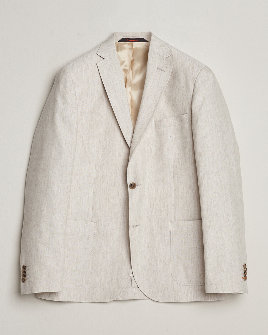 Herre | Dressjakker | Morris | Archie Linen Blazer Khaki
