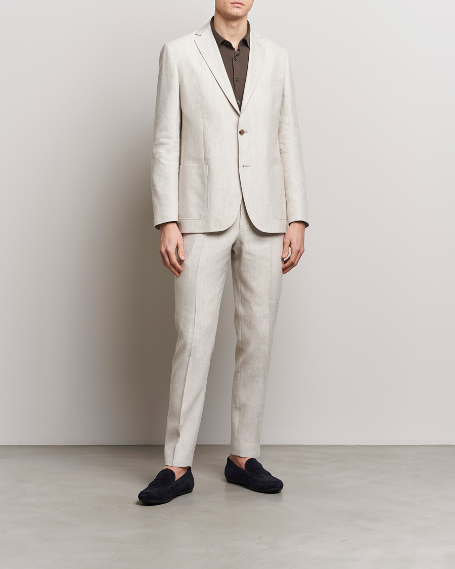 Herre | Dressjakker | Morris | Archie Linen Blazer Khaki