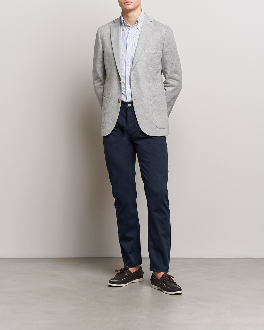 Herre | Dressjakker | Morris | Hayes Linen Herringbone Blazer Grey