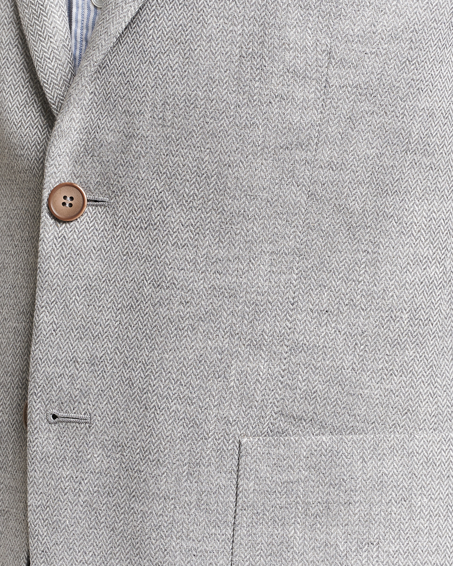Herre | Dressjakker | Morris | Hayes Linen Herringbone Blazer Grey