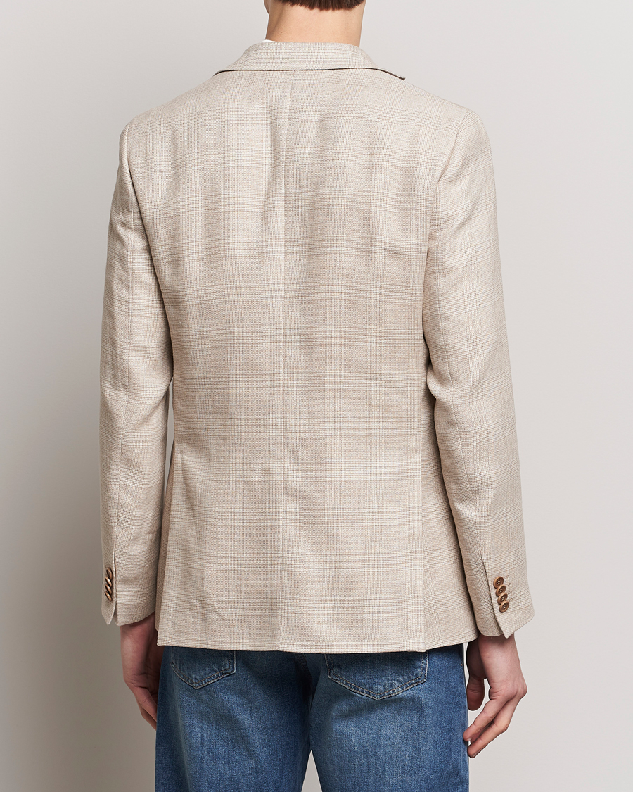 Herre | Dressjakker | Morris | Archie Cotton Glencheck Blazer Khaki