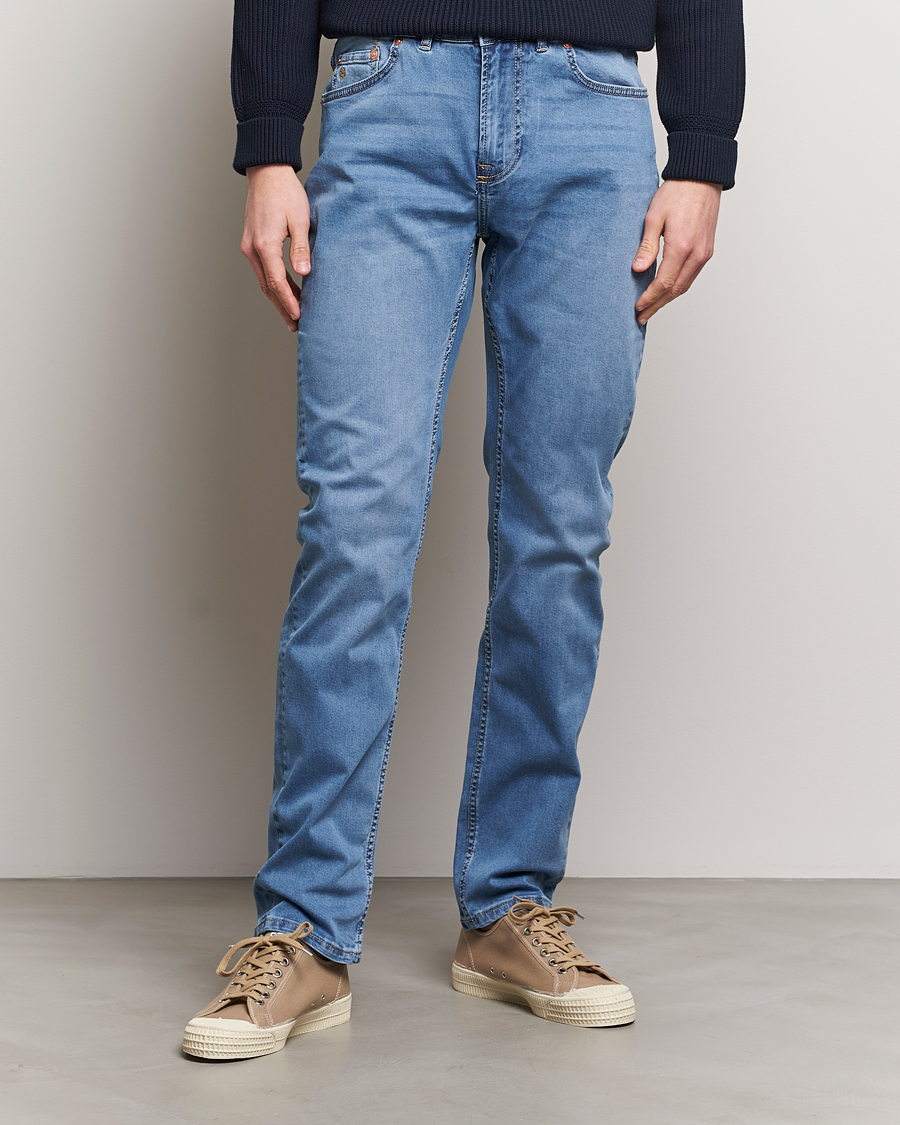 Herre | Slim fit | Morris | James Satin Jeans Four Year Wash