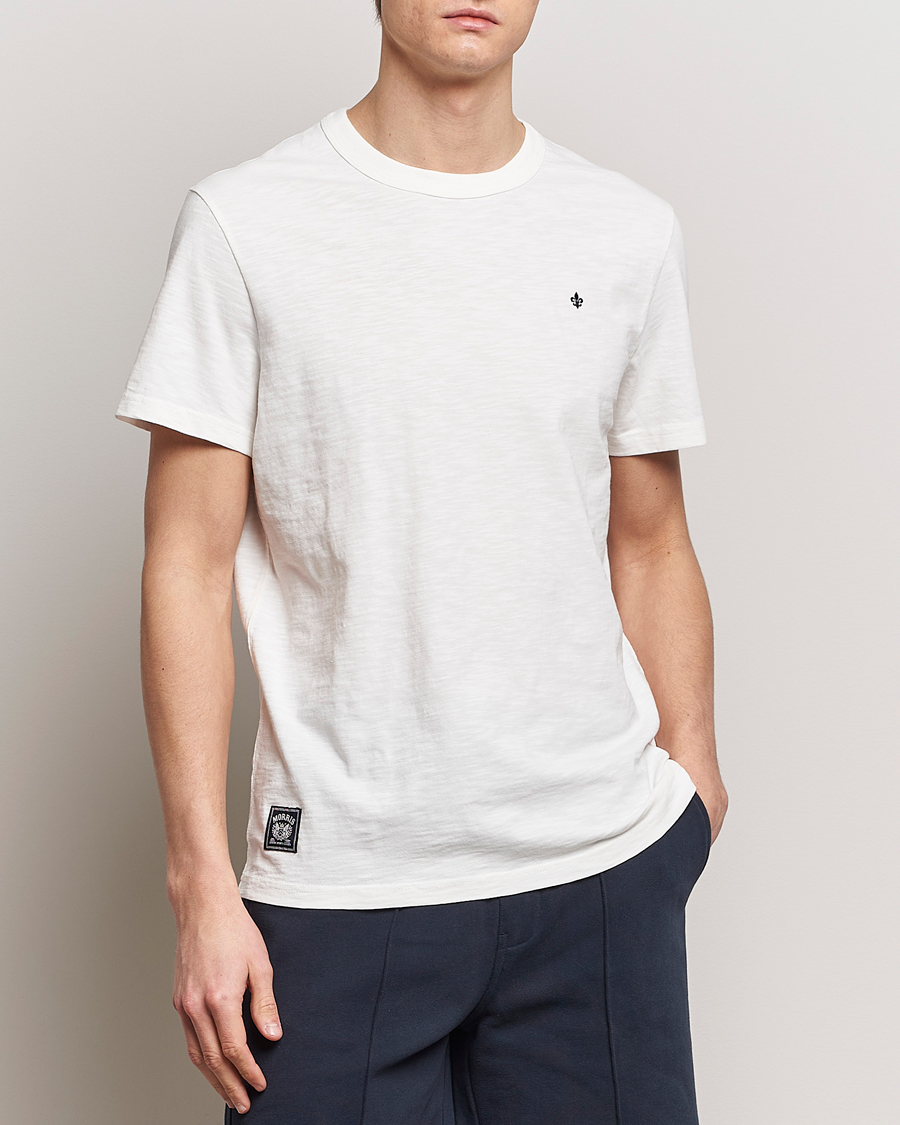 Herre | Hvite t-shirts | Morris | Watson Slub Crew Neck T-Shirt Off White