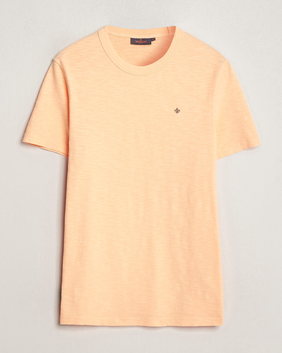 Herre | T-Shirts | Morris | Watson Slub Crew Neck T-Shirt Orange