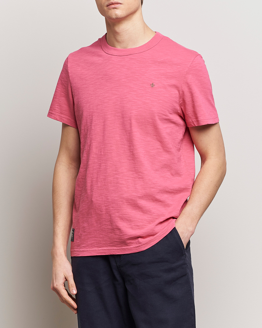 Herre | Nytt i butikken | Morris | Watson Slub Crew Neck T-Shirt Pink