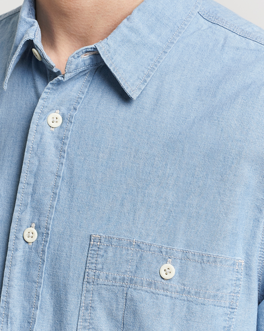 Herre | Skjorter | Filson | Chambray CPO Shirt Light Indigo