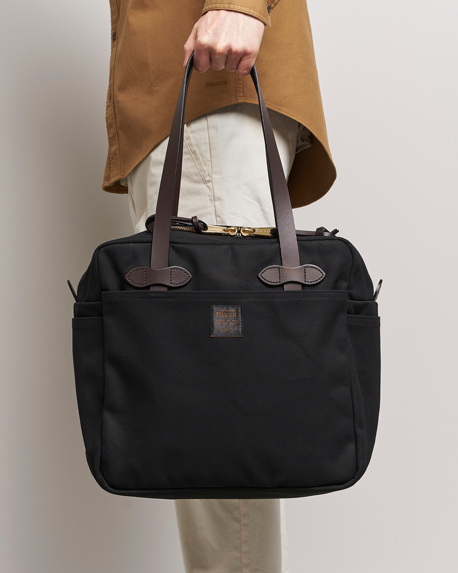 Herre | Outdoor | Filson | Tote Bag With Zipper Black