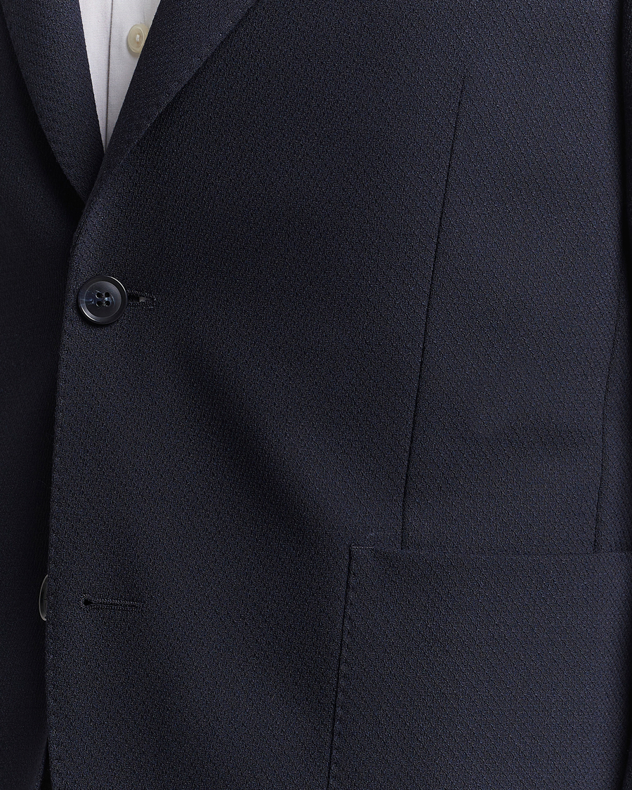 Herre | Dressjakker | Oscar Jacobson | Ferry Patch Soft Wool Blazer Navy
