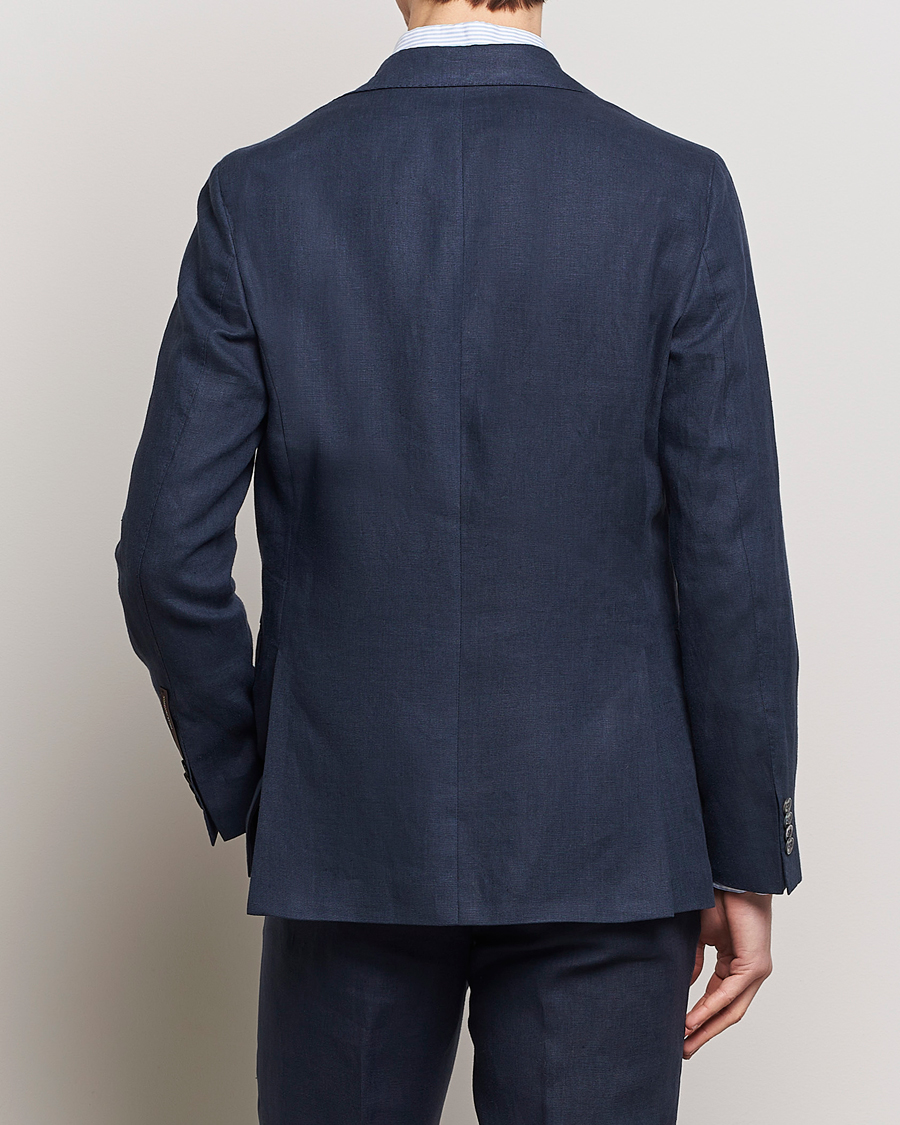 Herre | Dressjakker | Oscar Jacobson | Fogerty Linen Blazer Navy