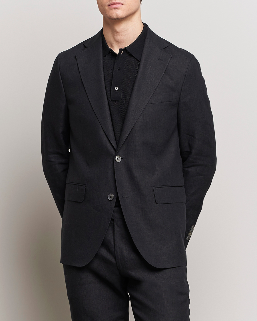 Herr |  | Oscar Jacobson | Fogerty Linen Blazer Black