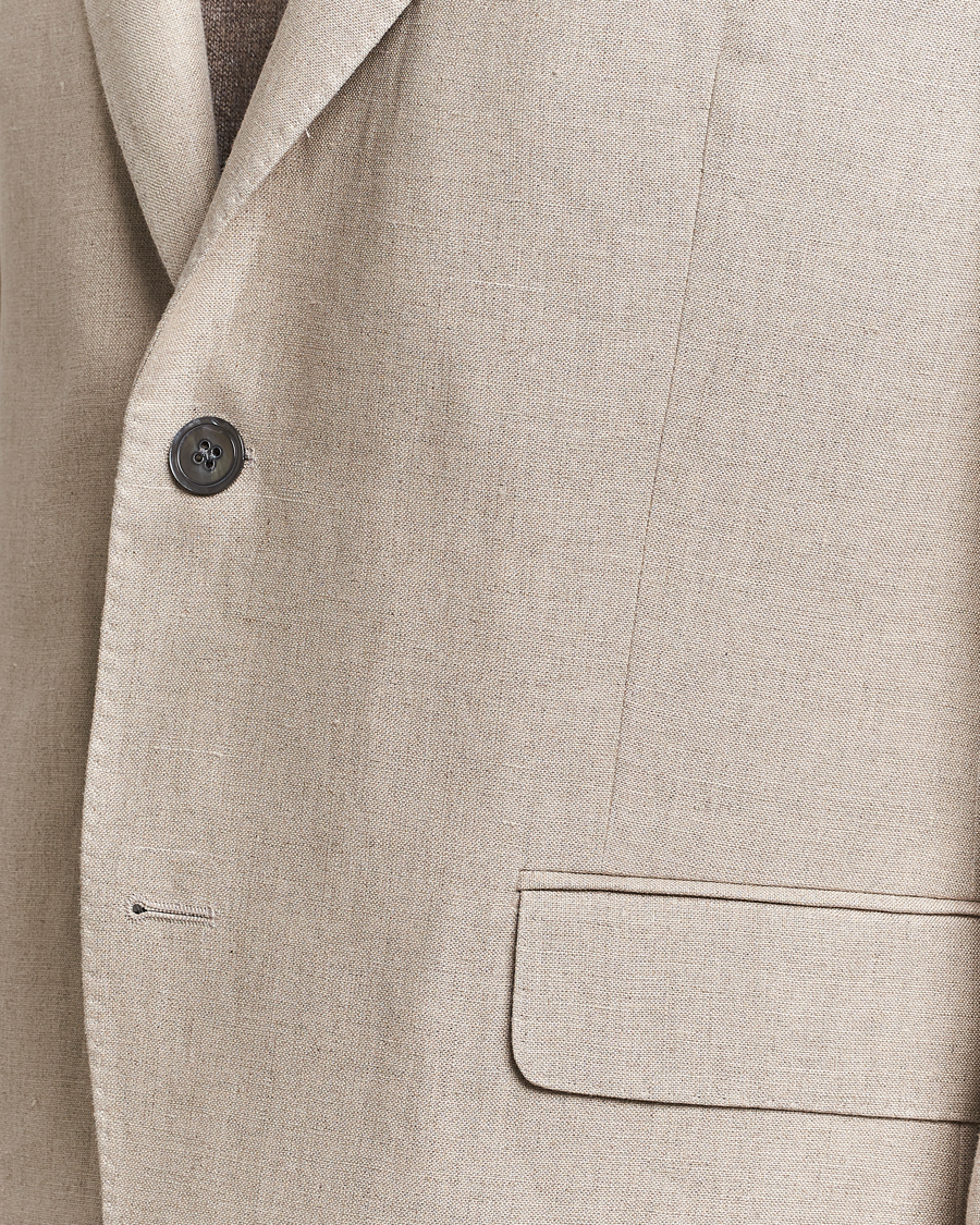 Herre | Dressjakker | Oscar Jacobson | Fogerty Linen Blazer Beige