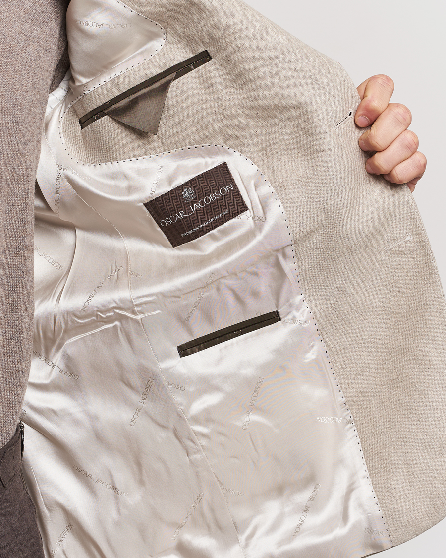 Herre | Dressjakker | Oscar Jacobson | Fogerty Linen Blazer Beige