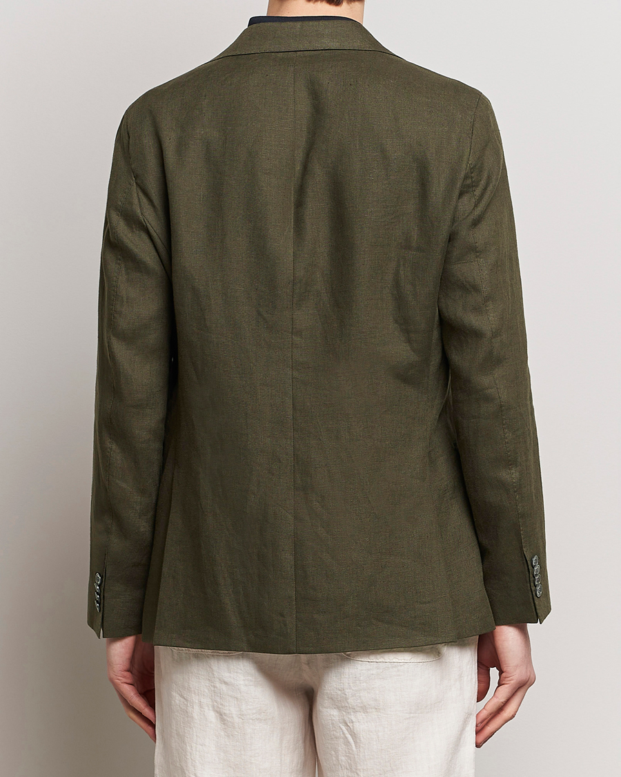 Herre | Dressjakker | Oscar Jacobson | Fogerty Linen Blazer Olive