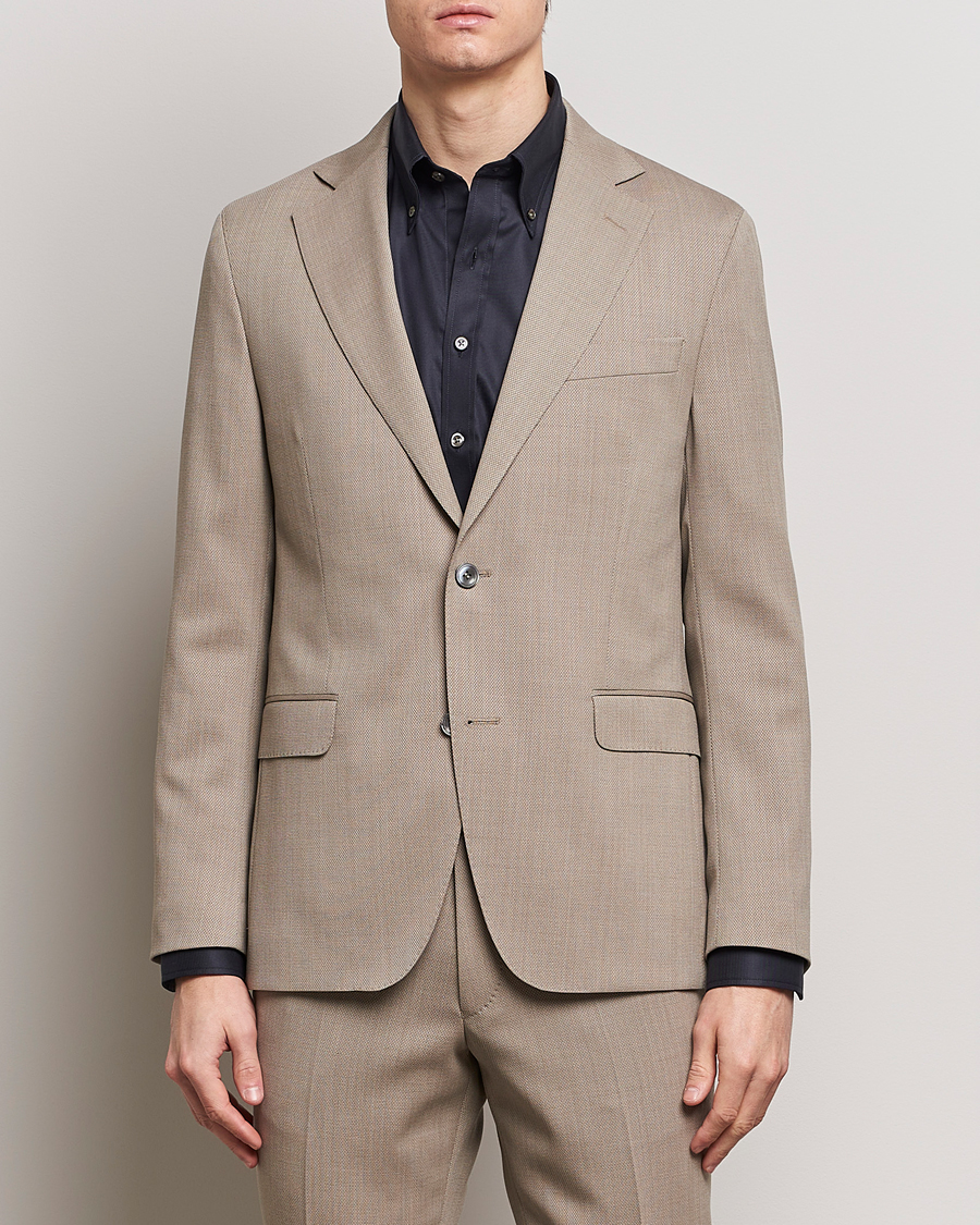 Herre | Ullblazer | Oscar Jacobson | Fogerty Wool Blazer Beige