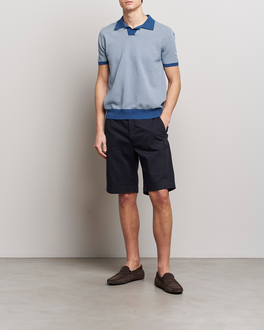 Herre | Shorts | Oscar Jacobson | Teodor Cotton Shorts Navy