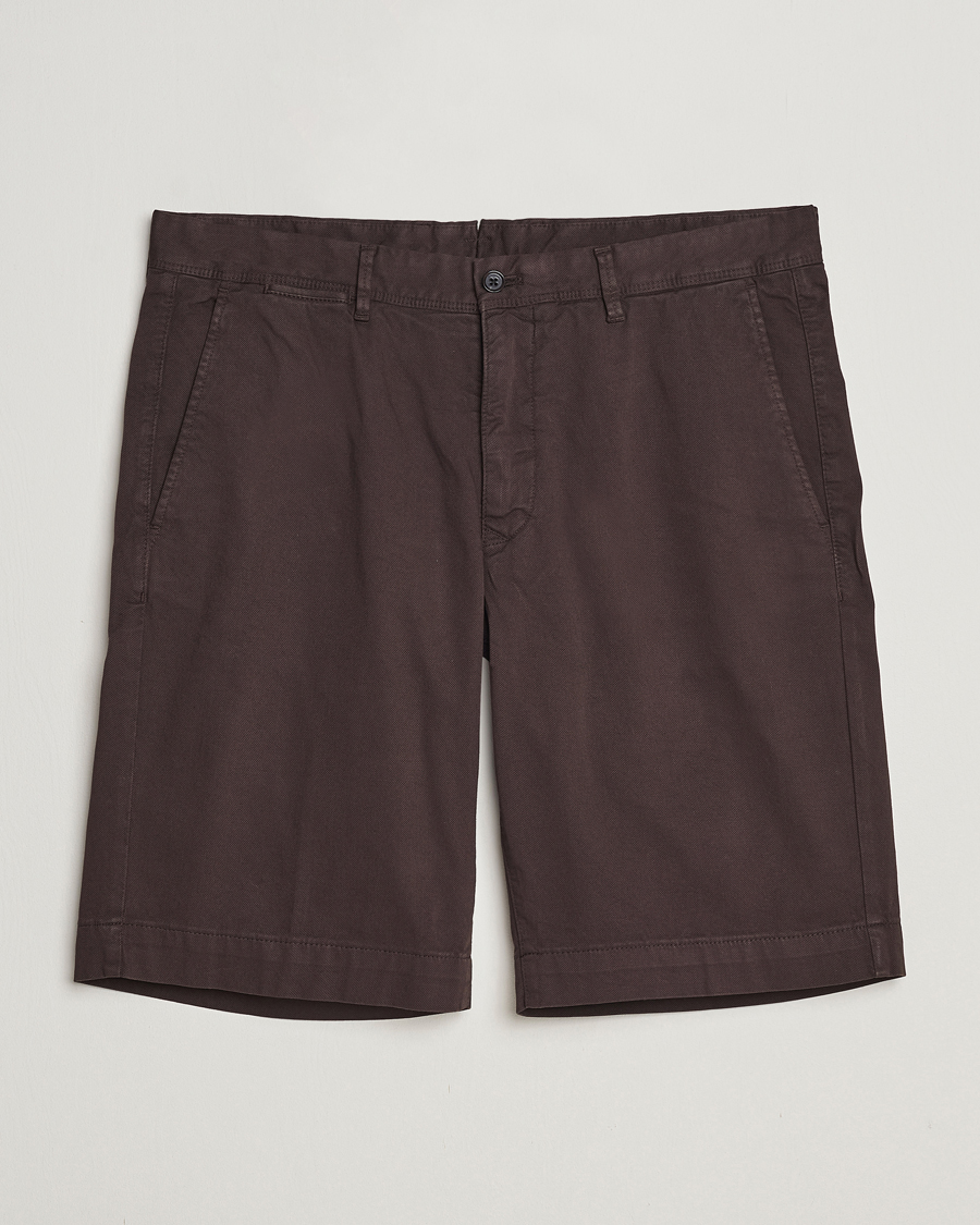Herre | Shorts | Oscar Jacobson | Teodor Cotton Shorts Brown