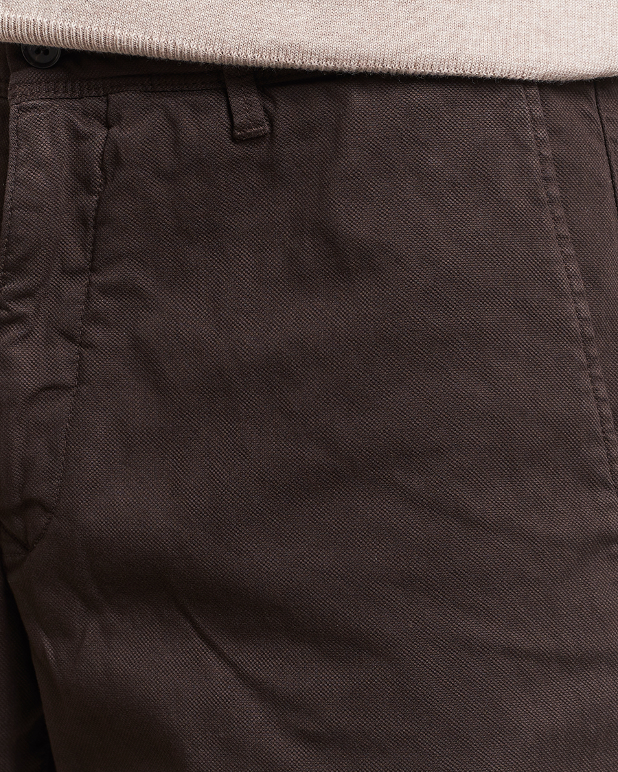 Herre | Shorts | Oscar Jacobson | Teodor Cotton Shorts Brown