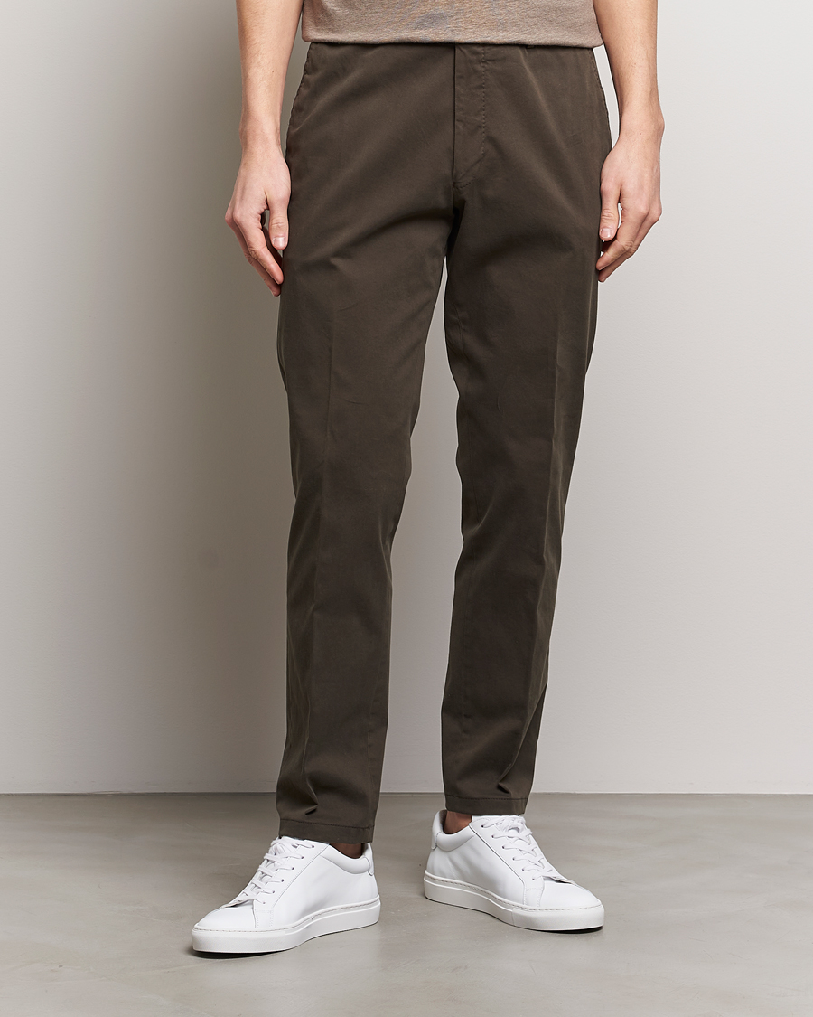 Herre |  | Oscar Jacobson | Denz Casual Cotton Trousers Olive