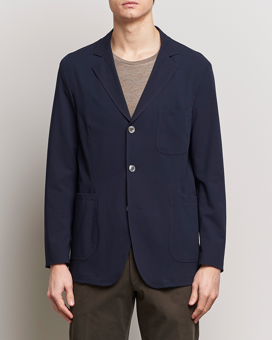 Men | Oscar Jacobson | Oscar Jacobson | Faber Stretch Blazer Navy