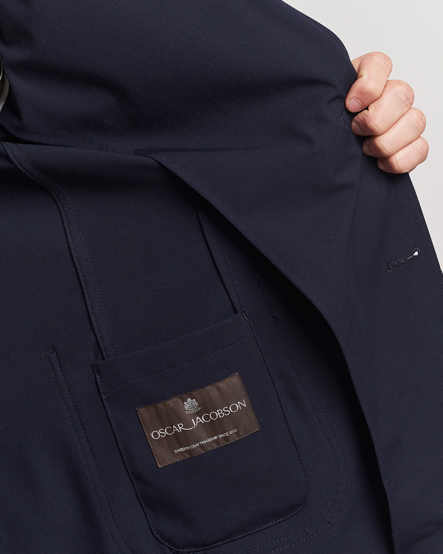 Herre | Dressjakker | Oscar Jacobson | Faber Stretch Blazer Navy