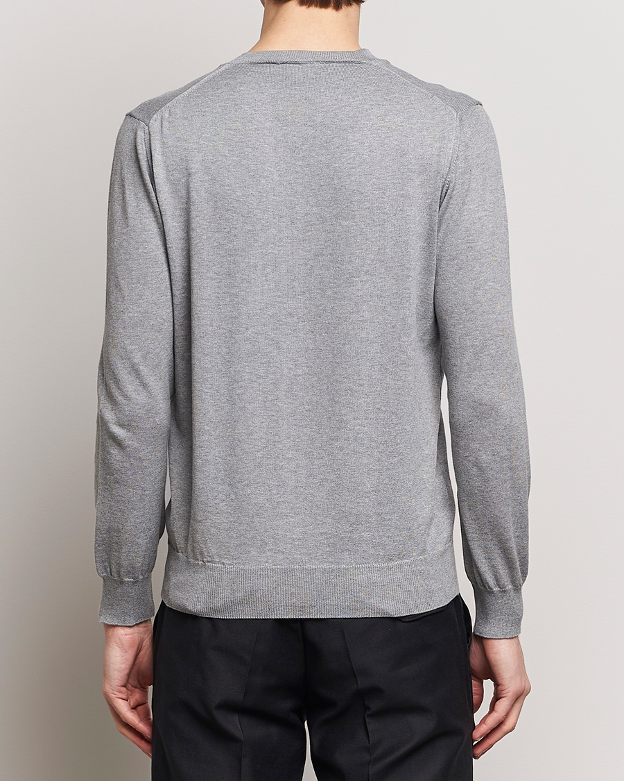 Herre | Gensere | Oscar Jacobson | Valdemar Cotton Crew Neck Light Grey