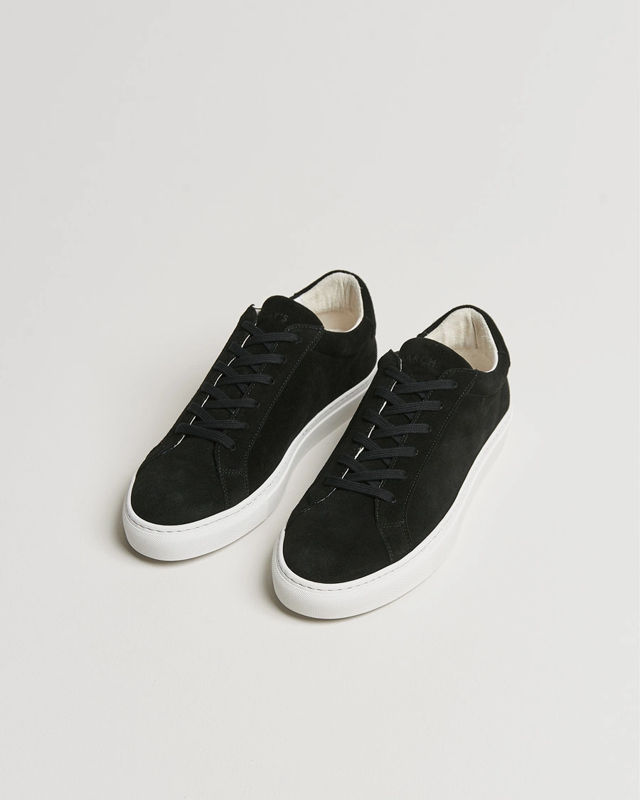 Herre |  | A Day's March | Suede Marching Sneaker Black