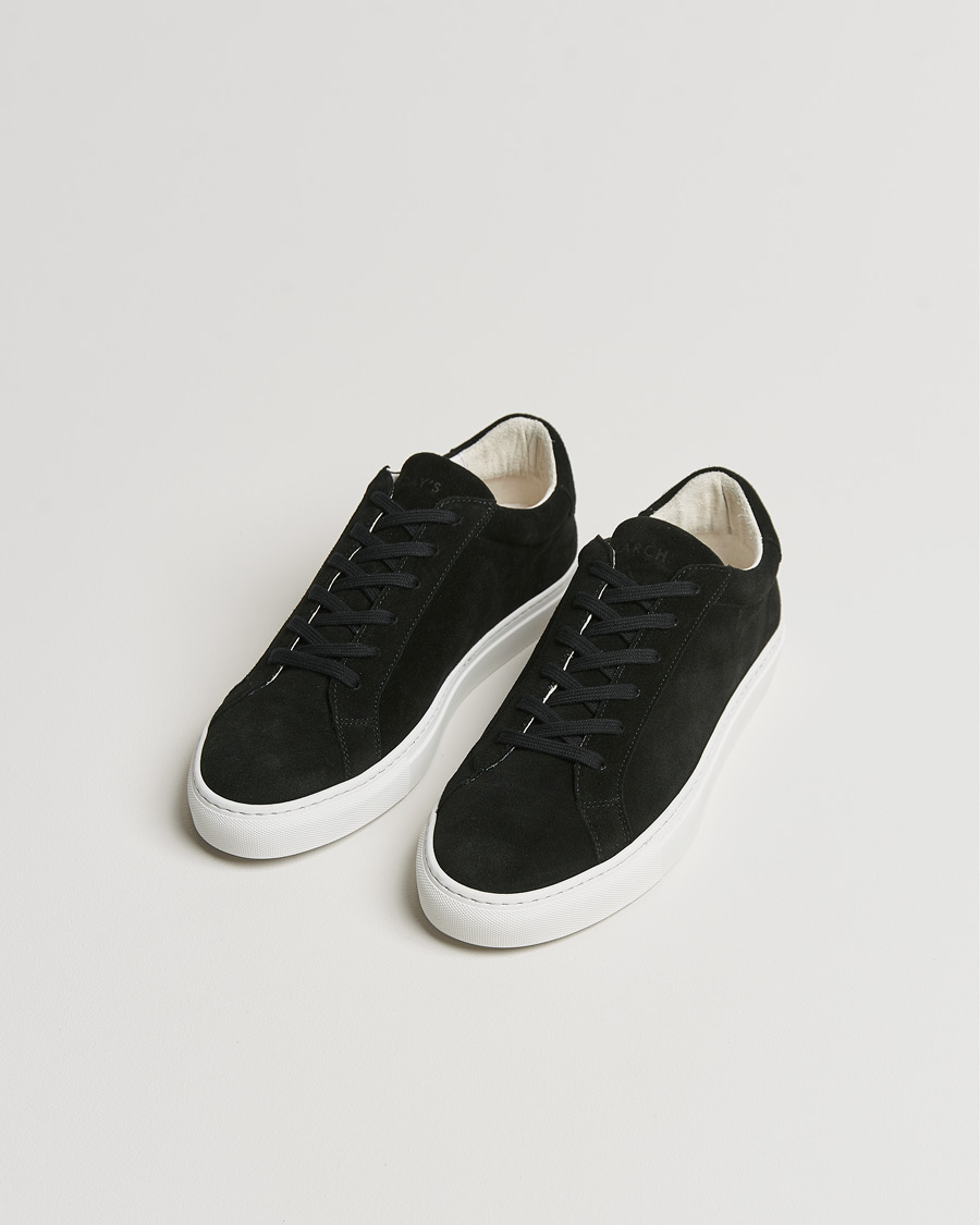 Herre | Sko i mokka | A Day's March | Suede Marching Sneaker Black