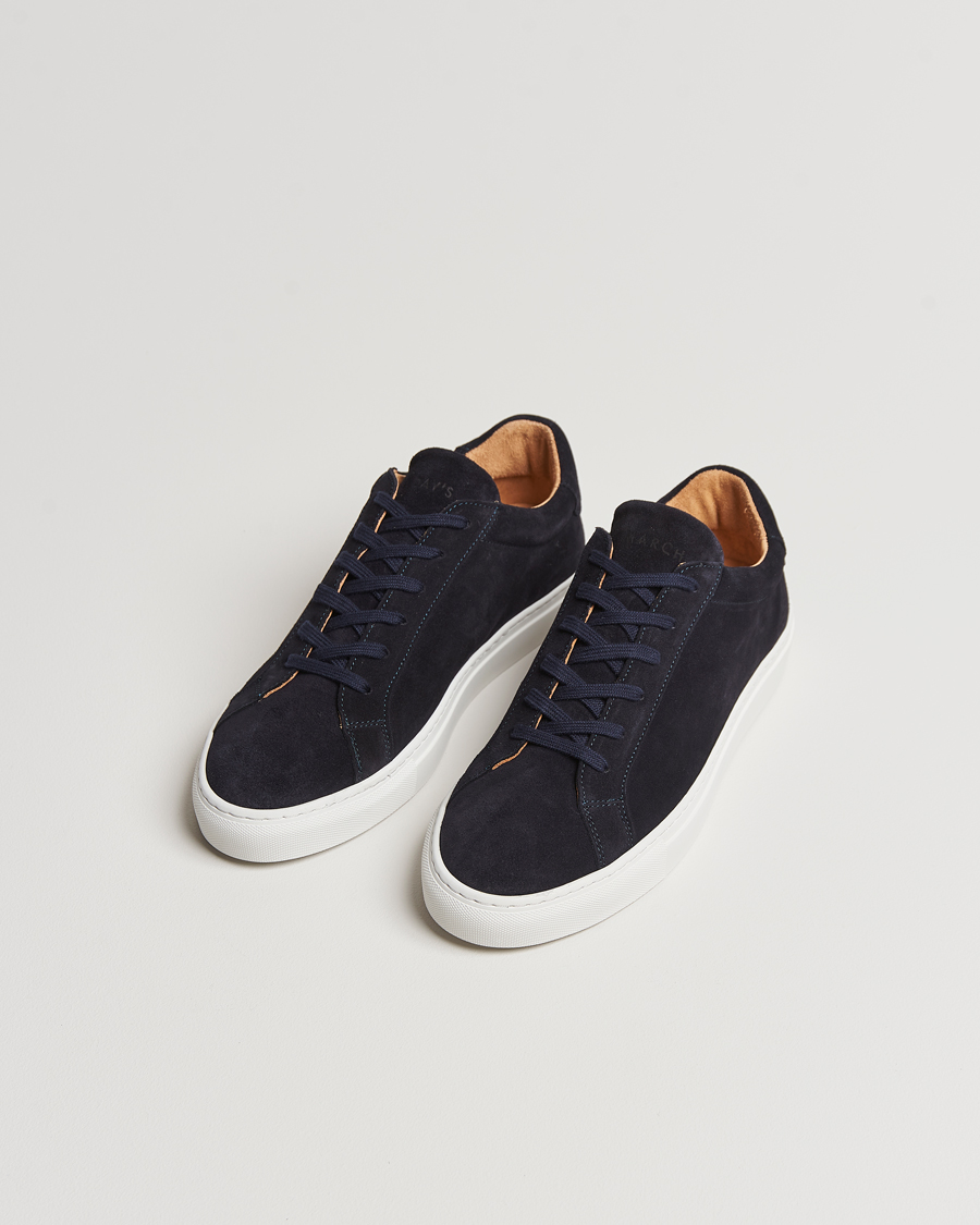 Herre | Business & Beyond | A Day's March | Suede Marching Sneaker Navy