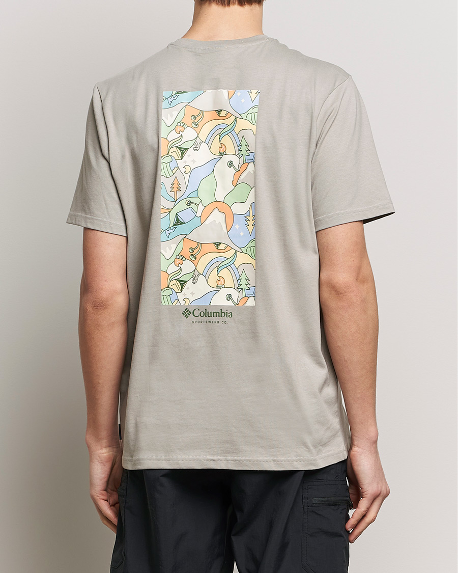 Herre | T-Shirts | Columbia | Explorers Canyon Back Print T-Shirt Flint Grey
