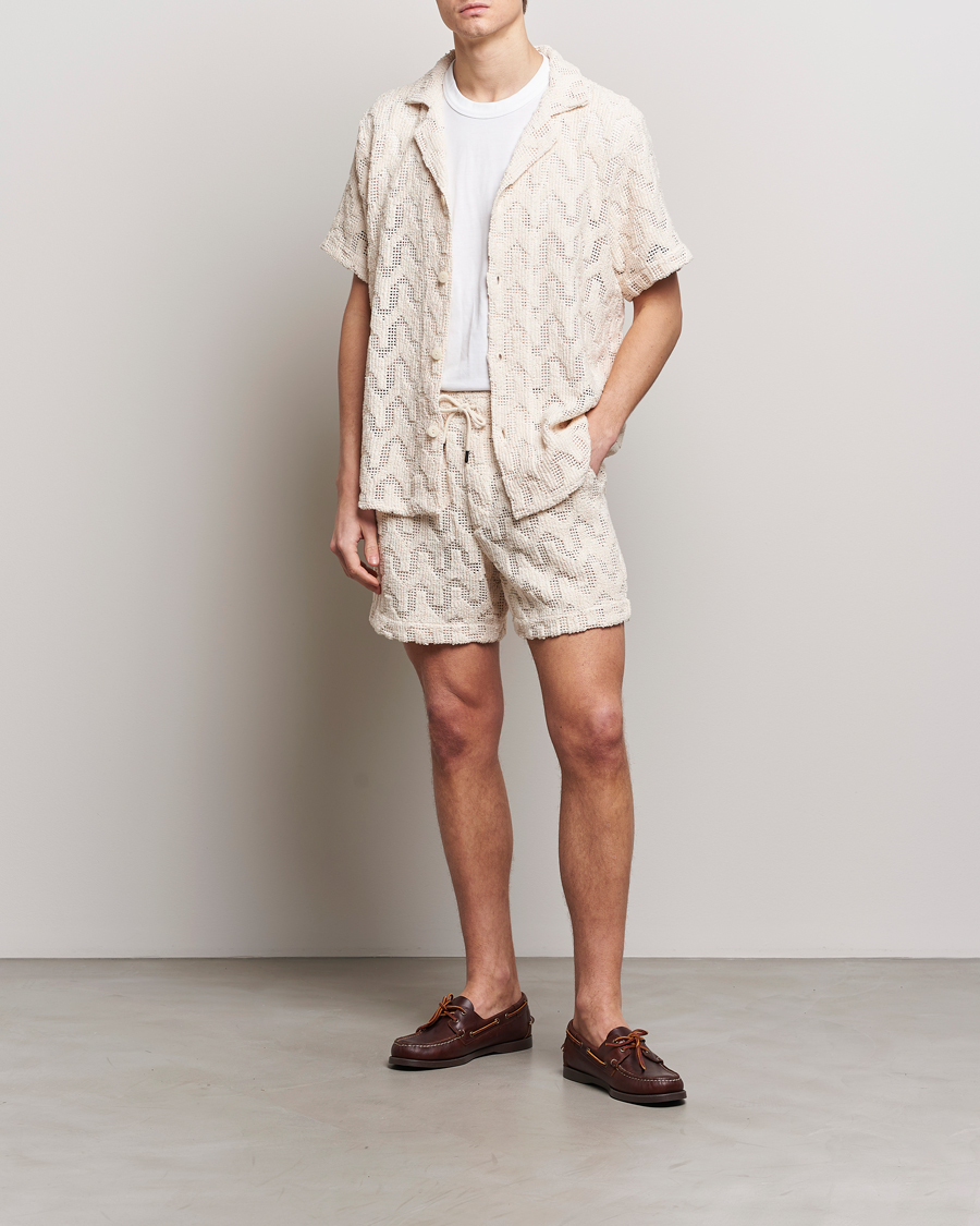 Herre | Shorts | OAS | Atlas Cuba Crochet Shorts Off White