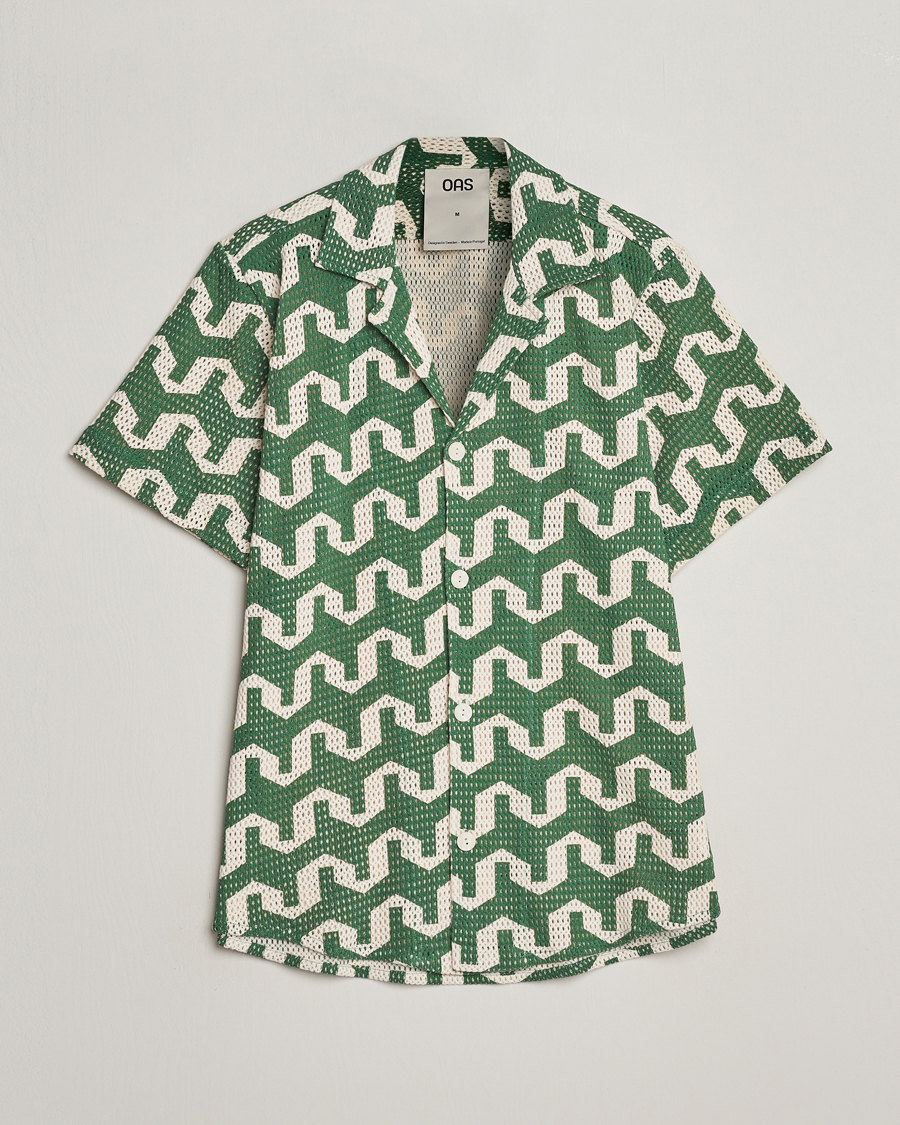 Herre | Skjorter | OAS | Short Sleeve Cuba Net Shirt Atlas