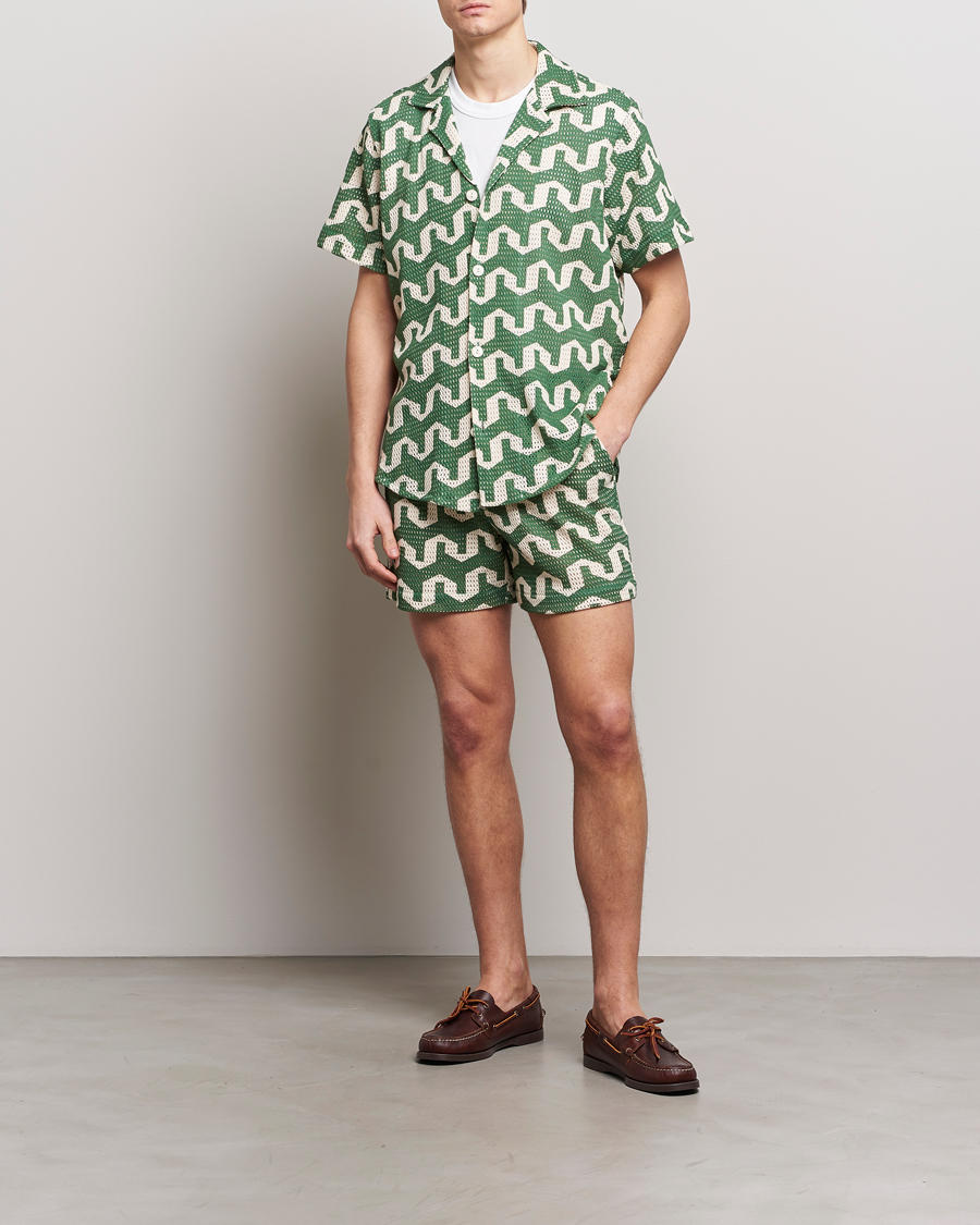 Herre | Skjorter | OAS | Short Sleeve Cuba Net Shirt Atlas